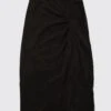 Stateside Women's Cupro Twist Skirt