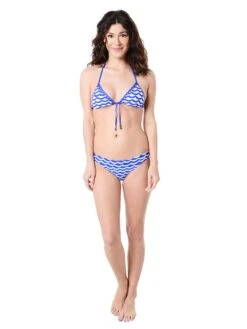 Seafolly Women's Tidal Wave Hipster Bikini 9 Seafolly Women's Tidal Wave Hipster Bikini -Standrews Links Officials Store 40054 241 blueray whitealt3