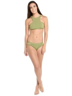 Seafolly Women's Active Split Band Hipster Bikini Bottom -Standrews Links Officials Store 40357 058 mossalt1