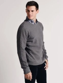 Southern Tide Men's Province Sweater -Standrews Links Officials Store 4177 polarizedgreyalt2