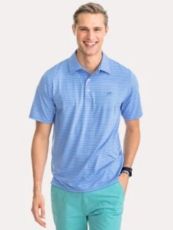 Southern Tide Men's Fantail Stripe Performance Polo