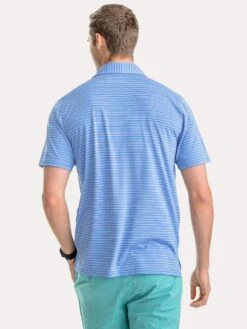 Southern Tide Men's Fantail Stripe Performance Polo -Standrews Links Officials Store 4755 elitewstralt1