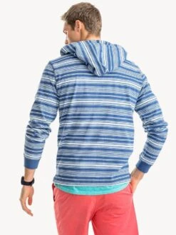 Southern Tide Men's Cruiser Stripe Hoodie -Standrews Links Officials Store 4763 sevenseasbluealt1