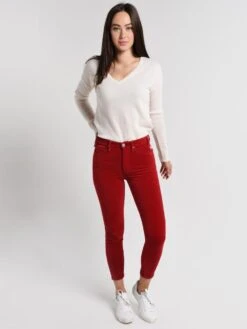 McGuire High Rise Newton Skinny Velvet Jean 9 McGuire High Rise Newton Skinny Velvet Jean -Standrews Links Officials Store 48316715 redhotvelvetalt3