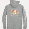 Southern Tide Men's Long Sleeve Heather Southern Sailboat Hoodie Tee