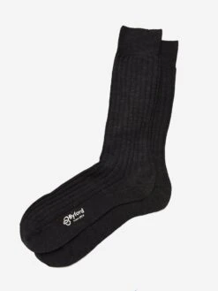 Byford Men's Superwash Solid Merino Wool Dress Sock -Standrews Links Officials Store 5111 xCHARCOALxPrimary 16910431