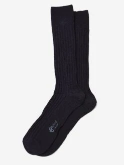 Byford Men's Superwash Solid Merino Wool Dress Sock