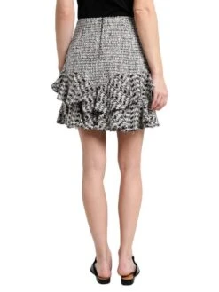 Rebecca Taylor Mixed Tweed Skirt -Standrews Links Officials Store 517 633 s805 blackcomboalt3