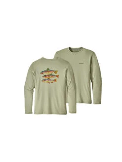 Patagonia Men's Graphic Tech Fish Tee -Standrews Links Officials Store 52146 tritrout desertsagealt1