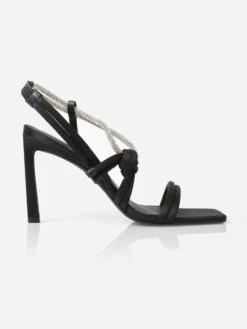 Simkhai Women's Cassie Crystal Strappy Heeled Sandal -Standrews Links Officials Store 522 S032xBLACKxPrimary 81259396