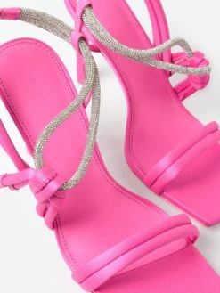 Simkhai Women's Cassie Crystal Strappy Heeled Sandal -Standrews Links Officials Store 522 S032xPUNCHxAlt1 81259360