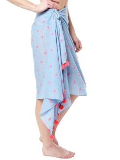 Seafolly Jacquard Sarong 7 Seafolly Jacquard Sarong -Standrews Links Officials Store 52933 sg icechambrayalt1