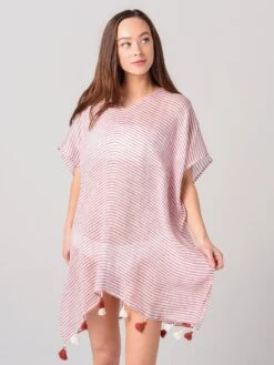 Seafolly Women's Bali Hai Linen Stripe Kaftan