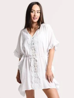 Seafolly Sea Stripe Lace Trim Kaftan 8 Seafolly Sea Stripe Lace Trim Kaftan -Standrews Links Officials Store 53422 ka white 97a85b3b 1691 44f6 be69 09ffb54e7054
