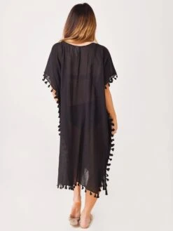 Seafolly Women’s Beach Basics Midi Amnesia Kaftan -Standrews Links Officials Store 53638 KAxBLACKxAlt2 29720464