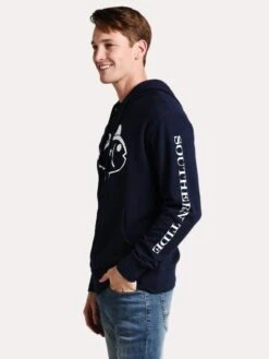 Southern Tide Men's Skipjack Upper Deck Hoodie -Standrews Links Officials Store 5414 TRUENAVYalt1