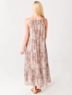 Seafolly Women's Serpentine Tiered Maxi Cover-Up Dress -Standrews Links Officials Store 54412 DRxCHOCOLATExAlt2 35076038