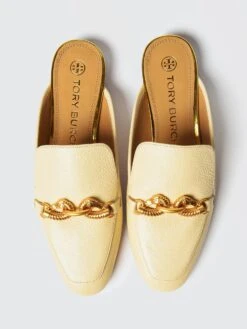 Tory Burch Jessa Backless Loafer -Standrews Links Officials Store 61399xNEWCREAMxAlt3