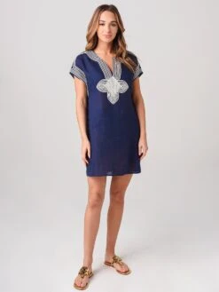 Tory Burch Solid Short Tunic -Standrews Links Officials Store 61634 405xToryNavyxAlt2