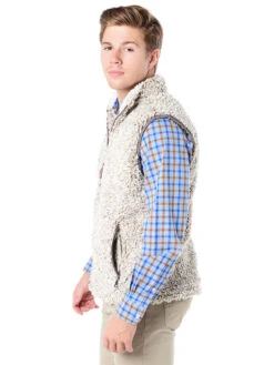 True Grit Men's Frosty Tipped Double Up Vest -Standrews Links Officials Store 61m47ftp brownalt2