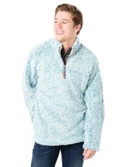 Frosty Tipped Pullover With A 1/4 Zip By True Grit