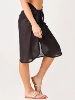 Seafolly Women’s Mid Pareo Cover-Up -Standrews Links Officials Store 66221 60xBLACKxAlt2 29788542