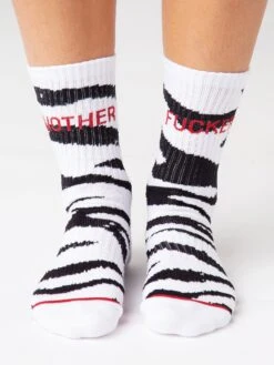 Mother Women's Baby Steps Socks -Standrews Links Officials Store 7001 481xZEBBLACKWHITEZEBRAxAlt1 44219181