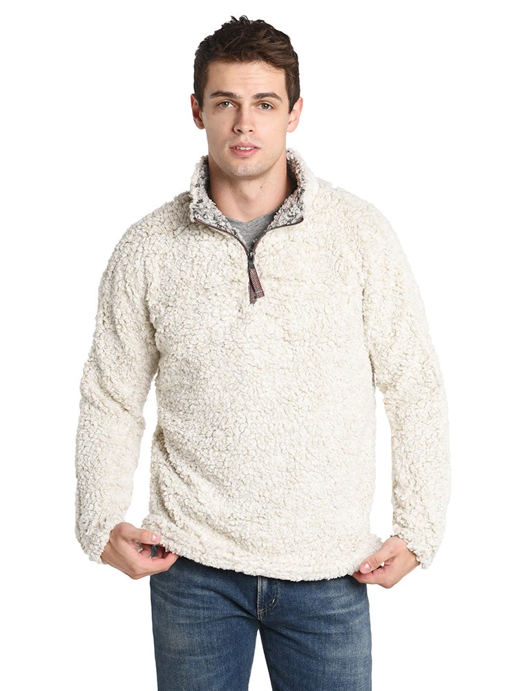 True Grit Men's Frosty Tipped Pile 1/4 Zip Pullover