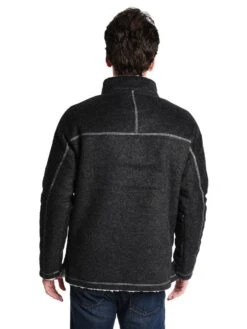 True Grit Men's Melange & Sherpa Pullover -Standrews Links Officials Store 71m92csb blackalt2