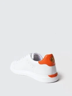 Tory Burch Howell Court Sneaker -Standrews Links Officials Store 73057 153xTitaniumWhiteVarsityOrangexAlt2