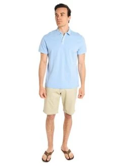 True Grit Soft Baby Pique Polo -Standrews Links Officials Store 75m43sp chambrayalt1