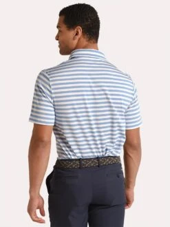RLX Yarn Dyed Lightweight Airflow Active Fit Polo -Standrews Links Officials Store 785735810 bluemualt2
