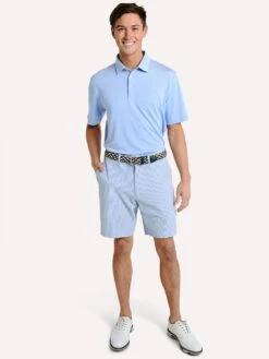 RLX Performance Oxford Short Sleeve Active Fit Polo -Standrews Links Officials Store 785735825 bluemualt1