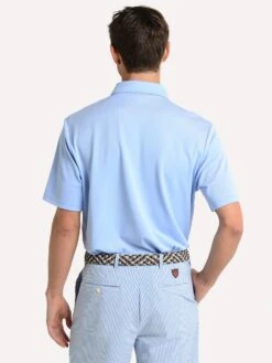 RLX Performance Oxford Short Sleeve Active Fit Polo -Standrews Links Officials Store 785735825 bluemualt3