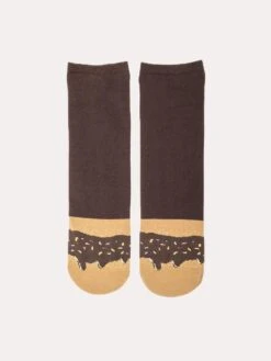 Sukeno Fudge Sprinkles Doughnut Socks -Standrews Links Officials Store 79n28070d fudgesprinklesalt1