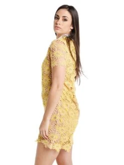 Endless Rose Short Sleeve Sunflower Dress -Standrews Links Officials Store 80194d7sf sunfloweralt2