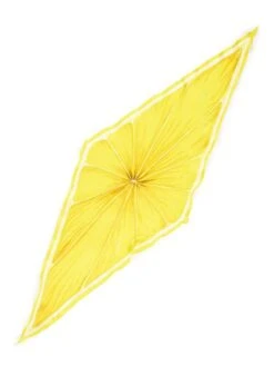 Echo Accessories Slice O' Fruit Silk Diamond Scarf -Standrews Links Officials Store 806118 lemonalt1
