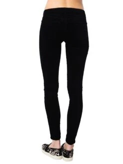 J Brand Women's 815 Mid-Rise Super Skinny Velvet Jean -Standrews Links Officials Store 815t635 blackalt3