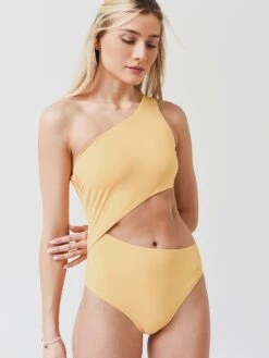 Tory Burch Women's One-Shoulder One-Piece Swimsuit