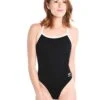 Speedo Women's Solid Flyback Training Suit Endurance+ One Piece