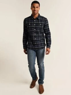 True Grit Canyon Two Pocket Long Sleeve Shirt -Standrews Links Officials Store 81m34tmf canyonnavyalt3