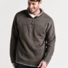 True Grit Men's Heather Fleece & Fur 1/4 Zip Pullover