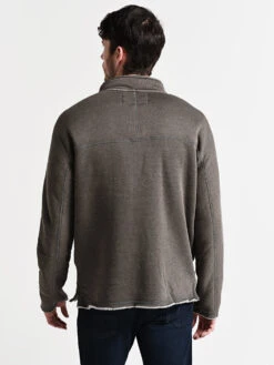 True Grit Men's Heather Fleece & Fur 1/4 Zip Pullover -Standrews Links Officials Store 81m57dff vintagegreyalt2