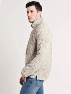 True Grit Men's Softest Tip Shearling Pullover -Standrews Links Officials Store 81m65lsvt puttyalt2