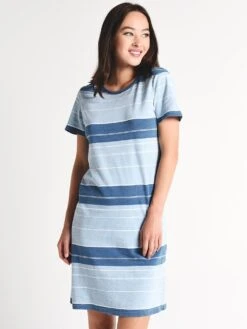 Dylan Newport Rugby Stripe T Shirt Dress