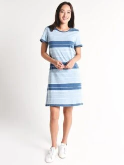 Dylan Newport Rugby Stripe T Shirt Dress -Standrews Links Officials Store 81w153fis3 washeddenimalt1