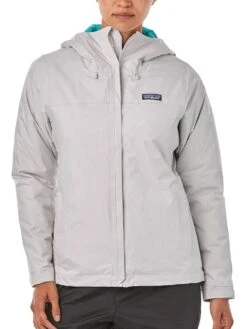 Patagonia Women's Torrentshell Jacket -Standrews Links Officials Store 83726 birchwhitealt2