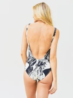 Tory Burch Women's Printed Tank One-Piece Swimsuit -Standrews Links Officials Store 83807 013xFRENCHCREAMMUSE013xAlt4 67706476