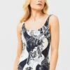 Tory Burch Women's Printed Tank One-Piece Swimsuit
