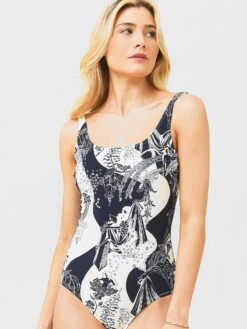 Tory Burch Women's Printed Tank One-Piece Swimsuit